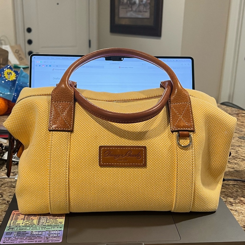 Vintage Dooney & Bourke Satchel in Beautiful Yellow